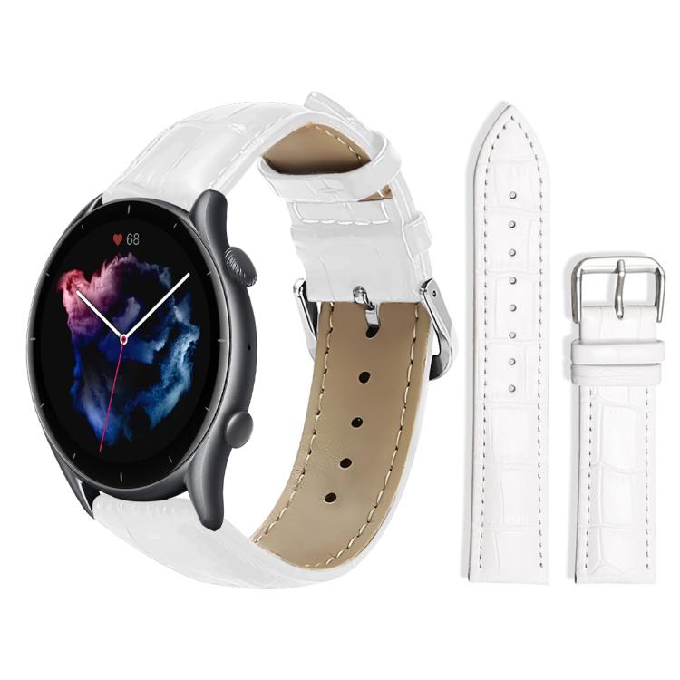 xDfind Bamboo Texture Pin Buckle Leather Watch Band, 22mm For Amazfit GTR 4/3/3 Pro/Bip6/Bip5