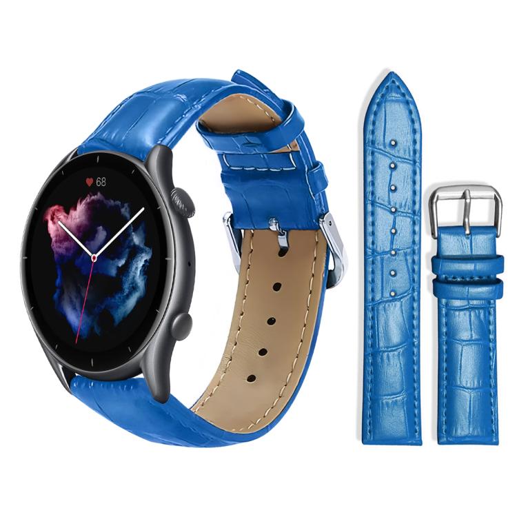 xDfind Bamboo Texture Pin Buckle Leather Watch Band, 22mm For Amazfit GTR 4/3/3 Pro/Bip6/Bip5