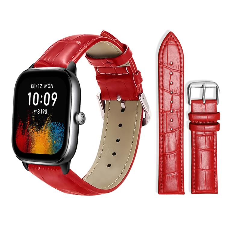 xDfind Bamboo Texture Pin Buckle Leather Watch Band