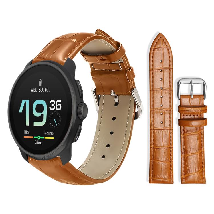 xDfind Bamboo Texture Pin Buckle Leather Watch Band