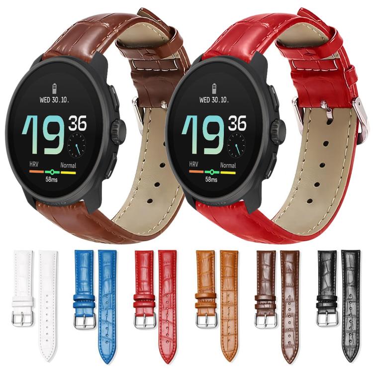 xDfind Bamboo Texture Pin Buckle Leather Watch Band