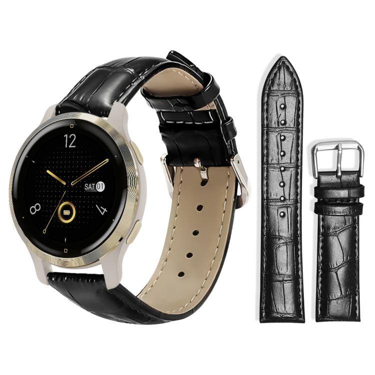 xDfind Bamboo Texture Pin Buckle Leather Watch Band