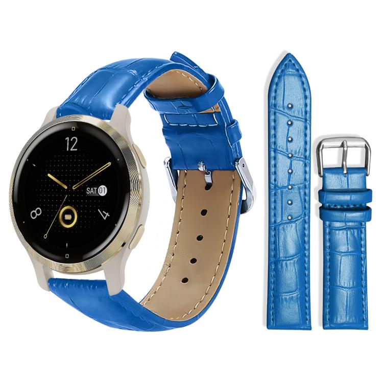 xDfind Bamboo Texture Pin Buckle Leather Watch Band, 18mm For Garmin Venu 2S / vivoactive 4s/3s