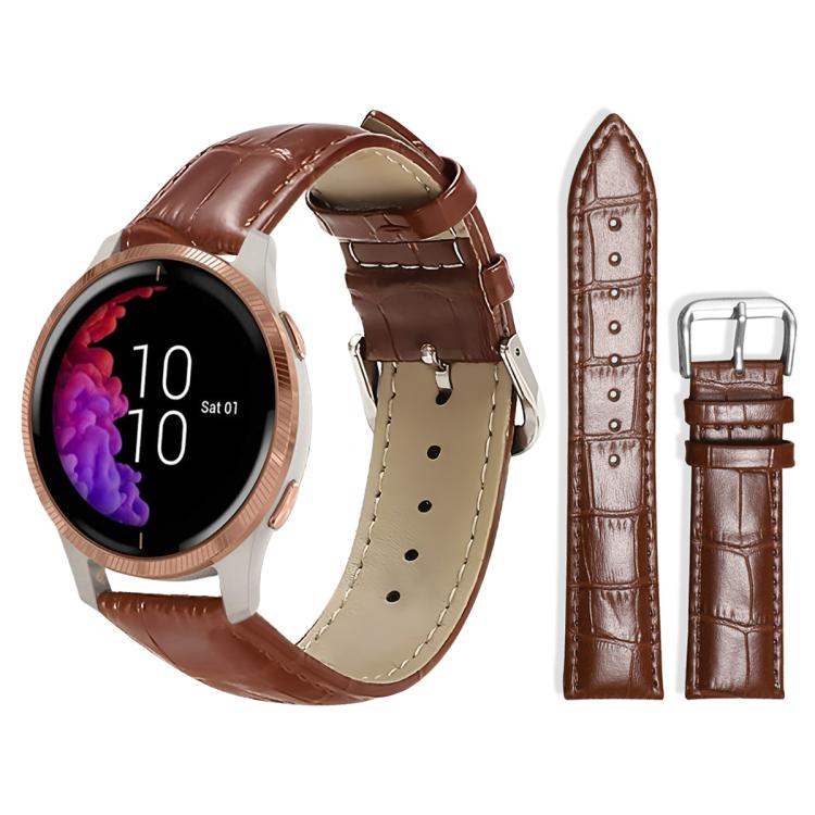 xDfind Bamboo Texture Pin Buckle Leather Watch Band