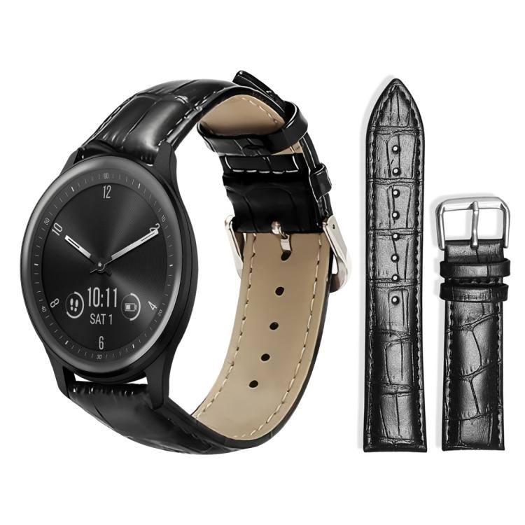 xDfind Bamboo Texture Pin Buckle Leather Watch Band, 20mm For Garmin GarminMove Sport / vivoactive5/3