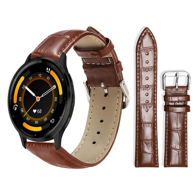xDfind Bamboo Texture Pin Buckle Leather Watch Band