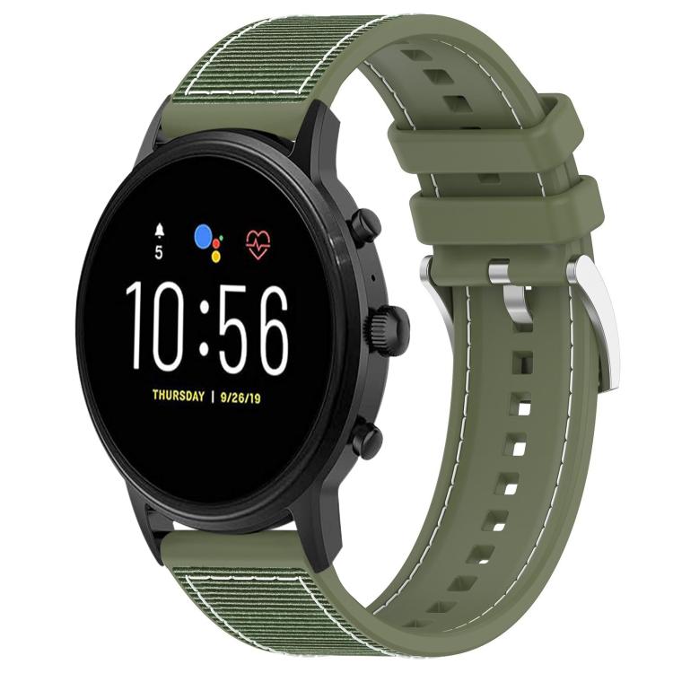 xDfind Hybrid Nylon Braid Silicone Watch Band
