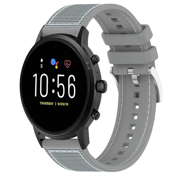 xDfind Hybrid Nylon Braid Silicone Watch Band