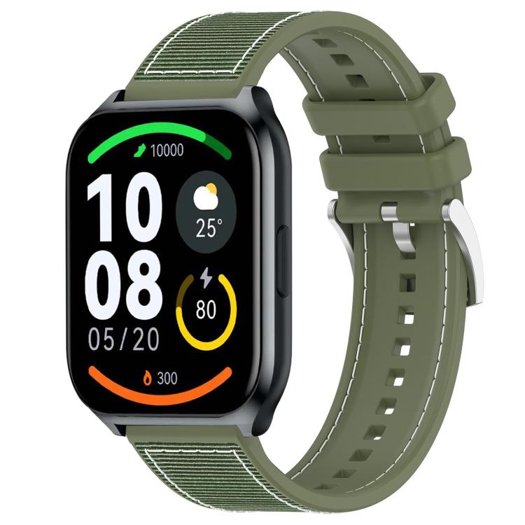 xDfind Hybrid Nylon Braid Silicone Watch Band, 22mm For Xiaomi Haylou?Watch S001 / LS02 Pro