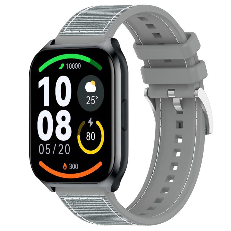 xDfind Hybrid Nylon Braid Silicone Watch Band, 22mm For Xiaomi Haylou?Watch S001 / LS02 Pro