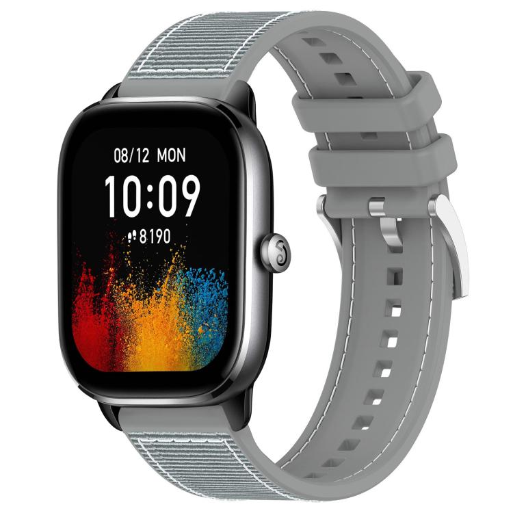 xDfind Hybrid Nylon Braid Silicone Watch Band, 20mm For Amazfit GTS4 Mini / GTS 3 / GTS 2