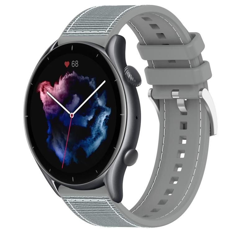 xDfind Hybrid Nylon Braid Silicone Watch Band, 22mm For Amazfit GTR 4 / GTR 3 / GTR 3 Pro