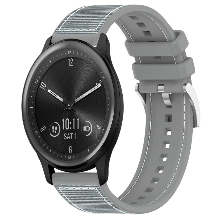 xDfind Hybrid Nylon Braid Silicone Watch Band