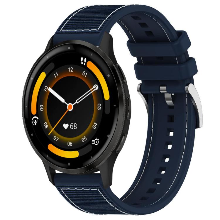 xDfind Hybrid Nylon Braid Silicone Watch Band, 22mm For Garmin Venu 3 / Vivoactive 4