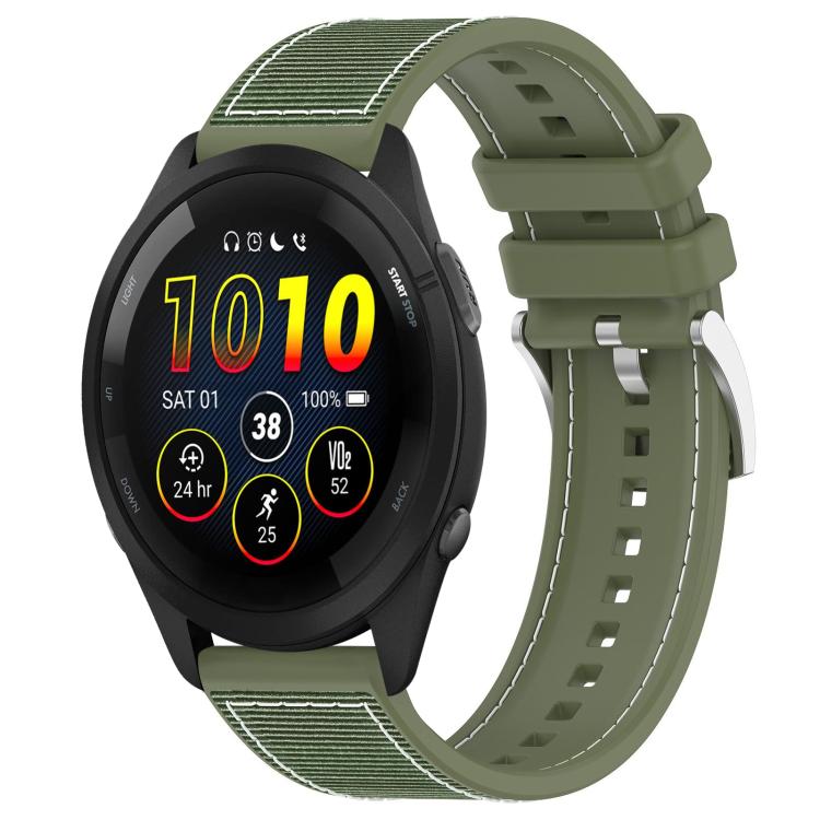 xDfind Hybrid Nylon Braid Silicone Watch Band, 22mm For Garmin Forerunner 570 47mm/935/945