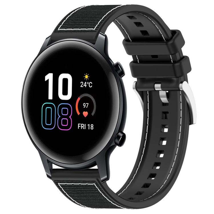 xDfind Hybrid Nylon Braid Silicone Watch Band