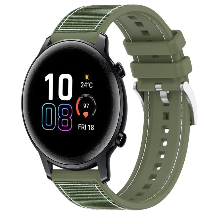 xDfind Hybrid Nylon Braid Silicone Watch Band