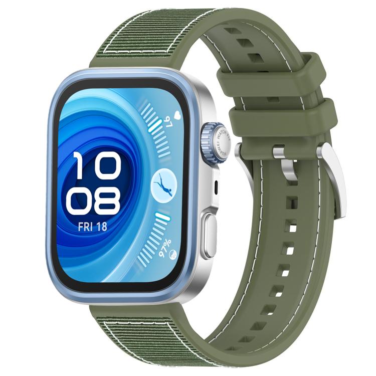 xDfind Hybrid Nylon Braid Silicone Watch Band, For Huawei Watch Fit4 / Fit3 / Fit4 Pro 20mm