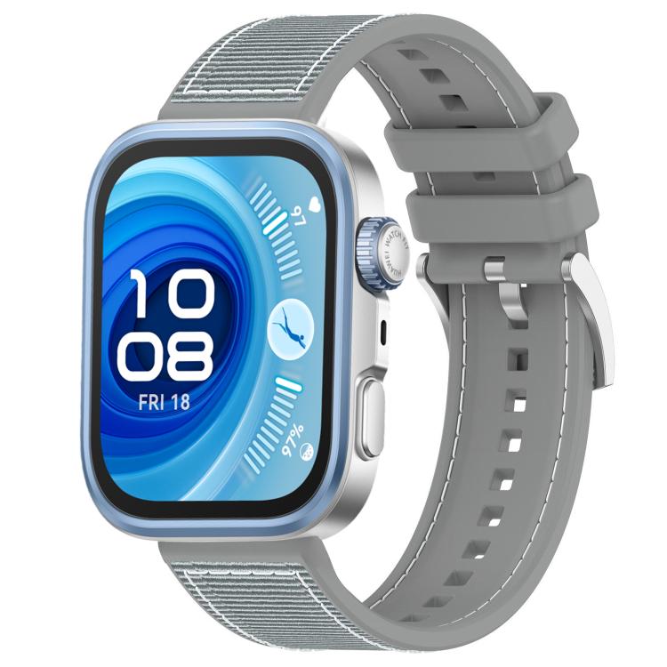 xDfind Hybrid Nylon Braid Silicone Watch Band, For Huawei Watch Fit4 / Fit3 / Fit4 Pro 20mm