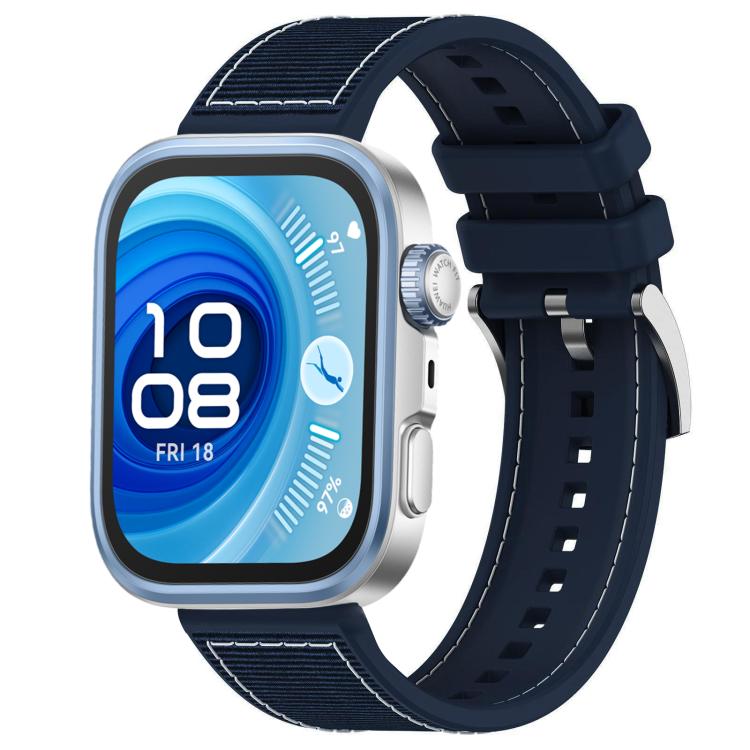 xDfind Hybrid Nylon Braid Silicone Watch Band