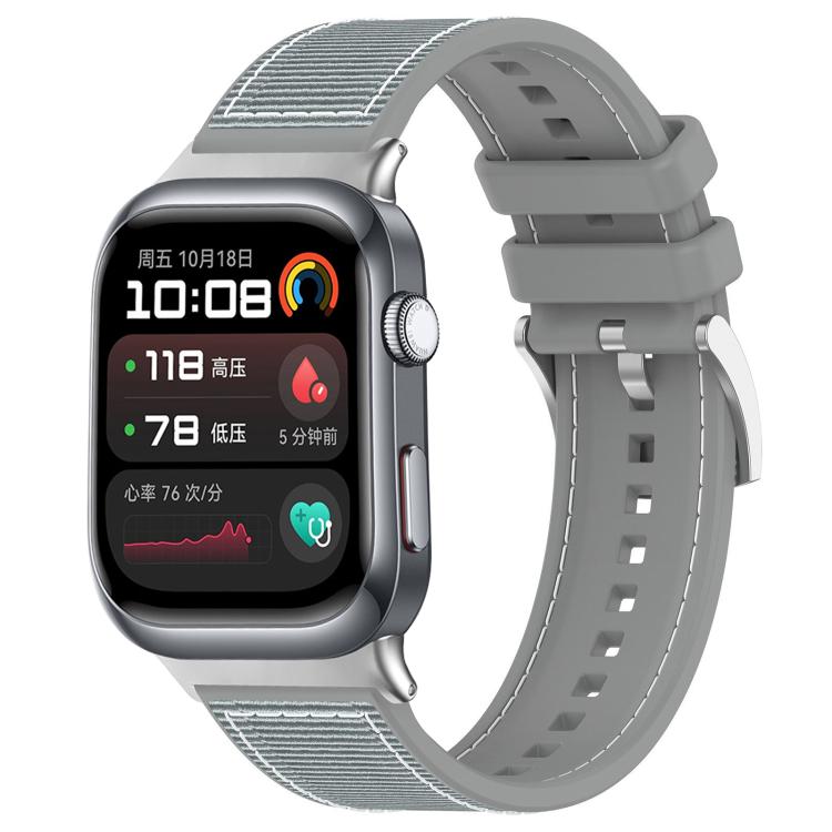 xDfind Hybrid Nylon Braid Silicone Watch Band