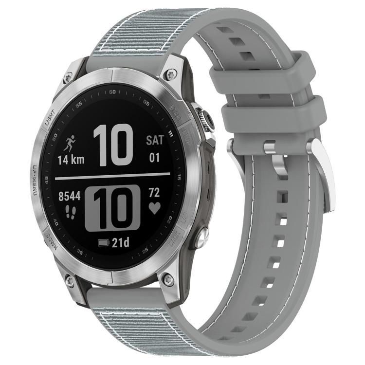 xDfind Hybrid Nylon Braid Silicone Watch Band