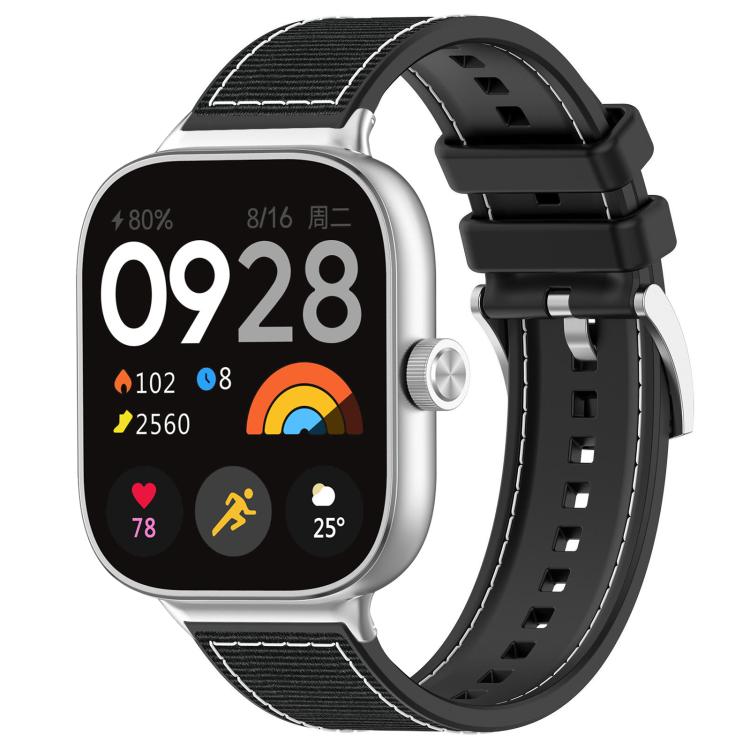 xDfind Hybrid Nylon Braid Silicone Watch Band, For Xiaomi Band 9 Pro/Redmi Watch6/5/4 20mm