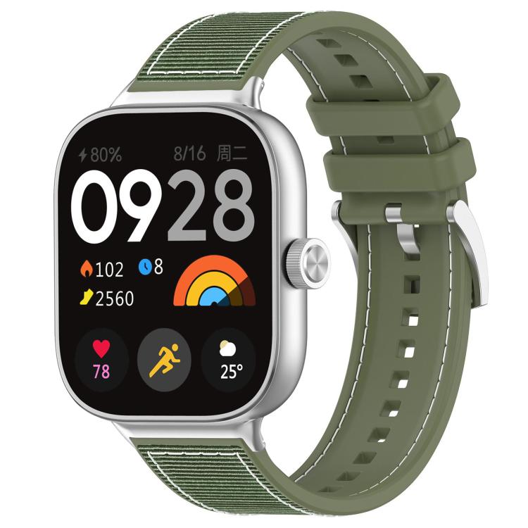 xDfind Hybrid Nylon Braid Silicone Watch Band, For Xiaomi Band 9 Pro/Redmi Watch6/5/4 20mm