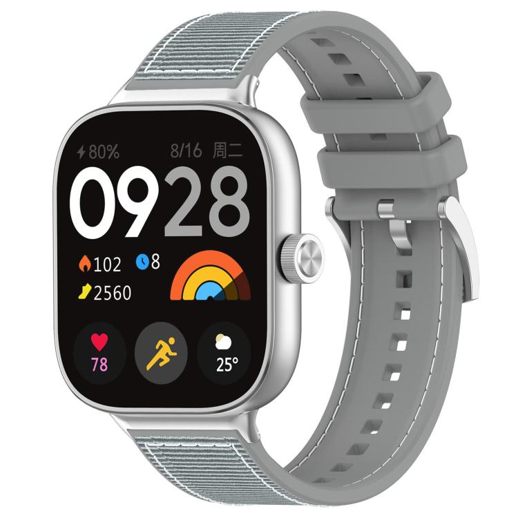 xDfind Hybrid Nylon Braid Silicone Watch Band, For Xiaomi Band 9 Pro/Redmi Watch6/5/4 20mm