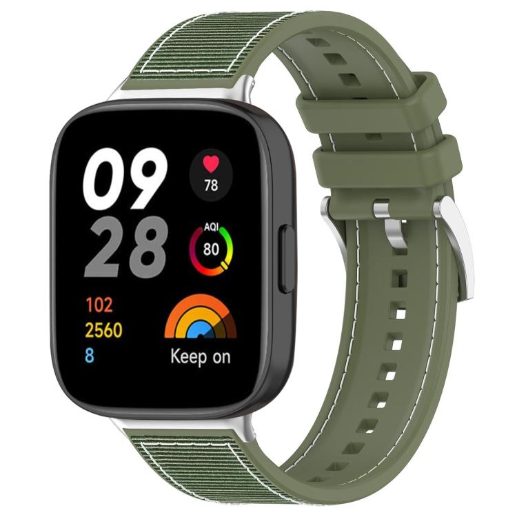 xDfind Hybrid Nylon Braid Silicone Watch Band