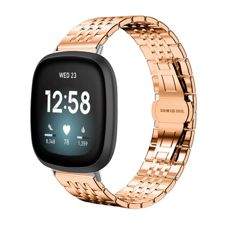 xDfind Seven-bead Solid Stainless Steel Watch Band