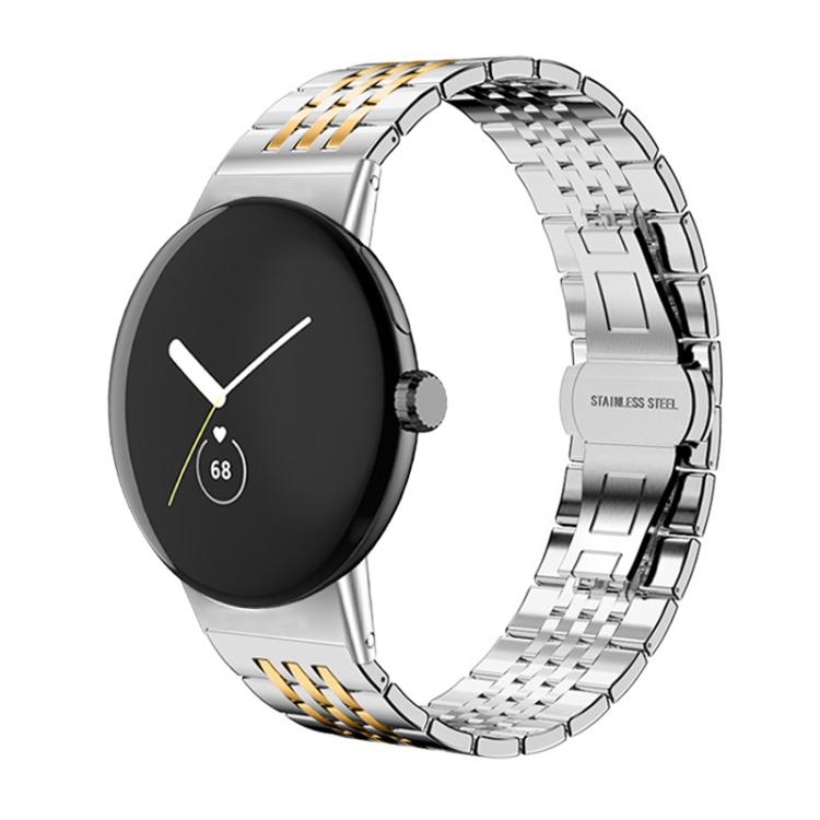 xDfind Seven-bead Solid Stainless Steel Watch Band, For Google Pixel Watch 4 / 3 45mm