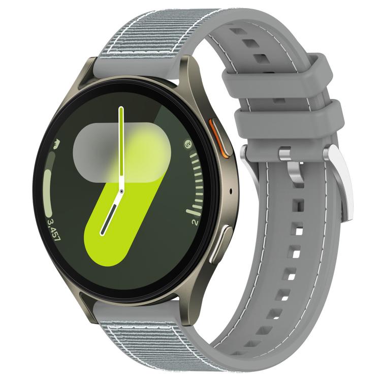 xDfind Hybrid Nylon Braid Silicone Watch Band, For Samsung Galaxy Watch 7 / 6 / 5 / FE 20mm