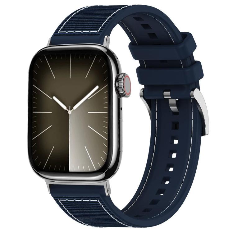 xDfind Hybrid Nylon Braid Silicone Watch Band, For Apple Watch 42 / 44 / 45 / 46 / 49mm 22mm