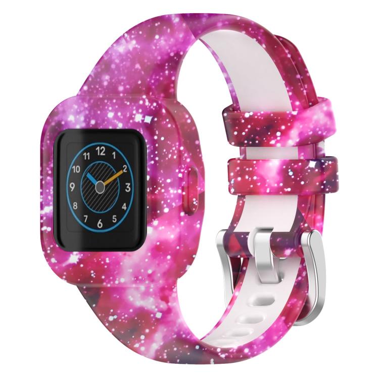 xDfind Steel Buckle Printed Silicone Watch Band