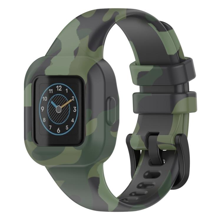 xDfind Steel Buckle Printed Silicone Watch Band