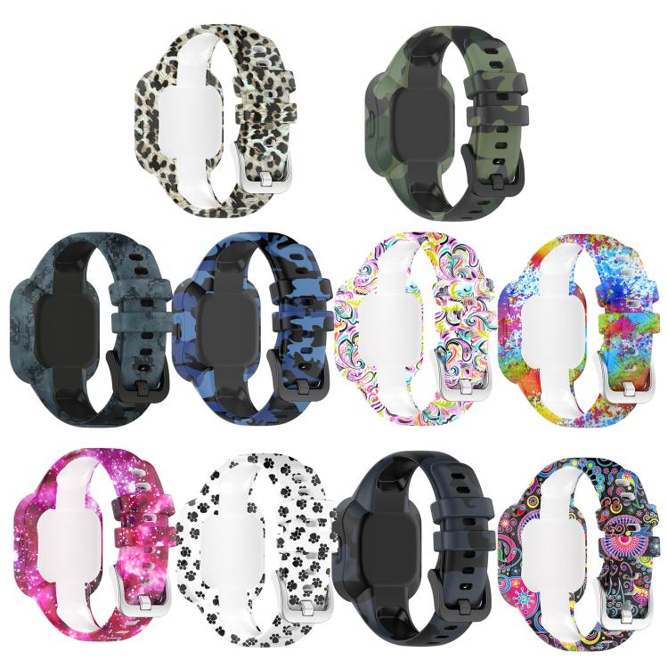 xDfind Steel Buckle Printed Silicone Watch Band