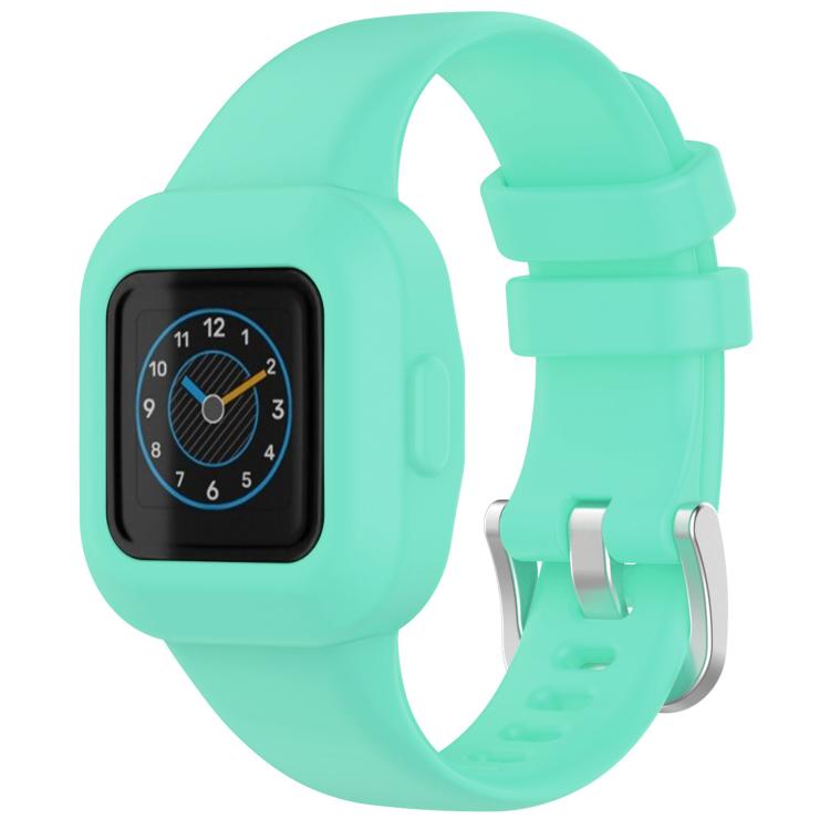 xDfind Silver Steel Buckle Solid Color Silicone Watch Band