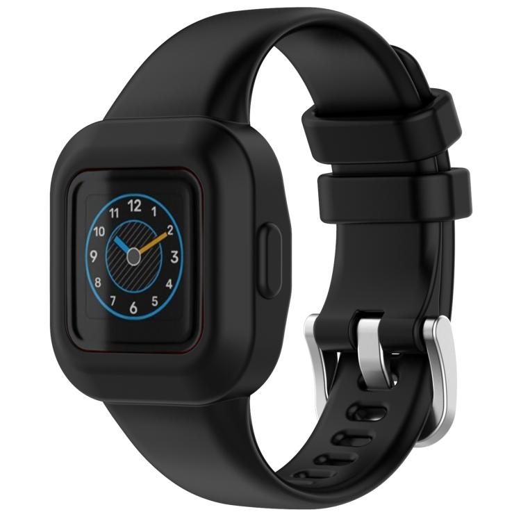 xDfind Silver Steel Buckle Solid Color Silicone Watch Band, For GarminFit JR3 / Garmin Vivofit JR 3