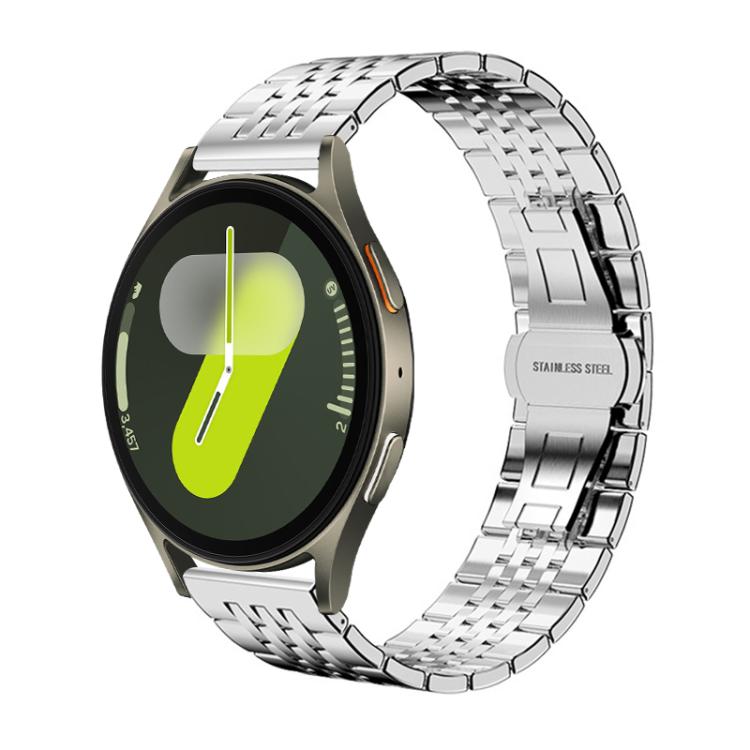 xDfind Seven-bead Solid Stainless Steel Watch Band, For Samsung Galaxy Watch 7 / 6 / 5 / FE