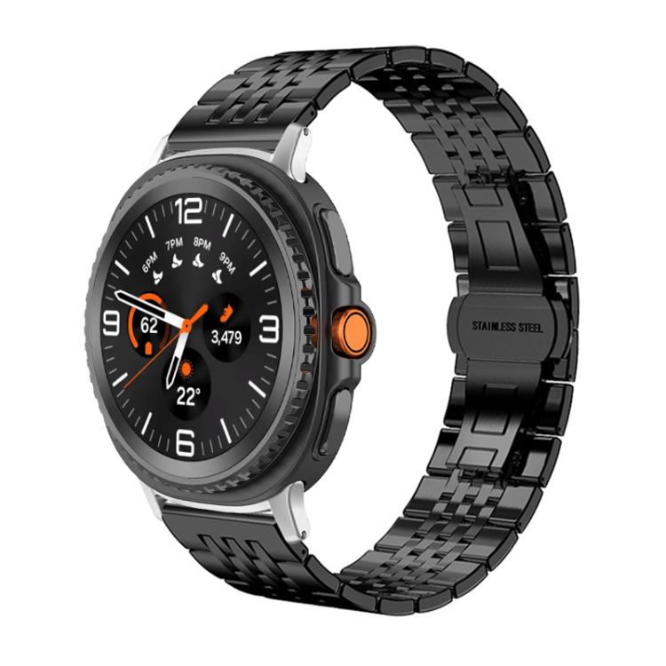 xDfind Seven-bead Solid Stainless Steel Watch Band, For Samsung Galaxy Watch Ultra / Ultra 2025