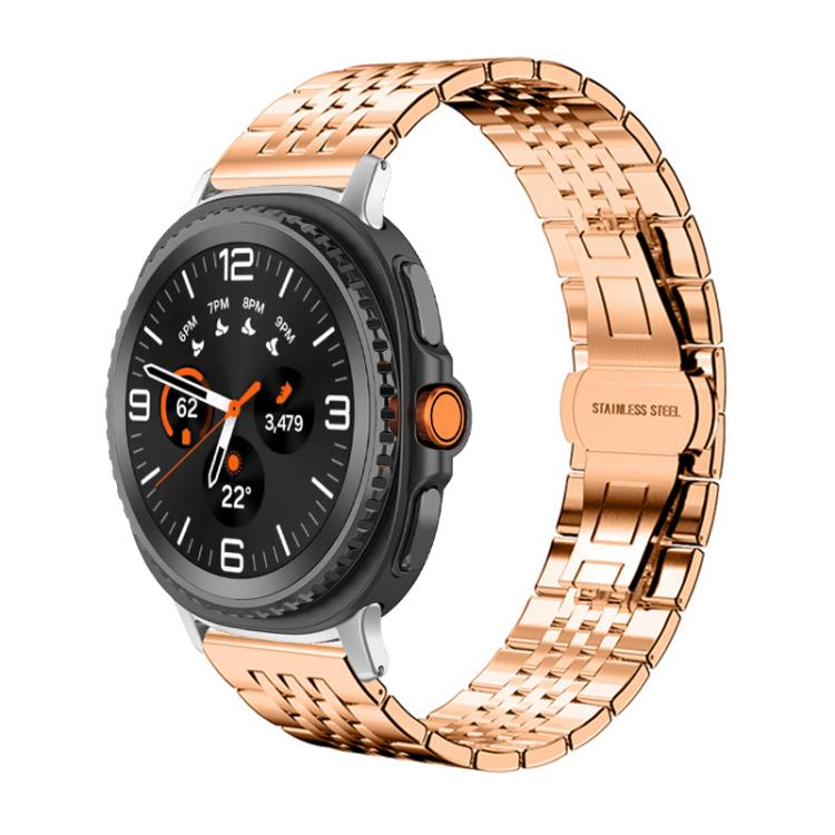 xDfind Seven-bead Solid Stainless Steel Watch Band, For Samsung Galaxy Watch8 / Wacth8 Classic 20mm