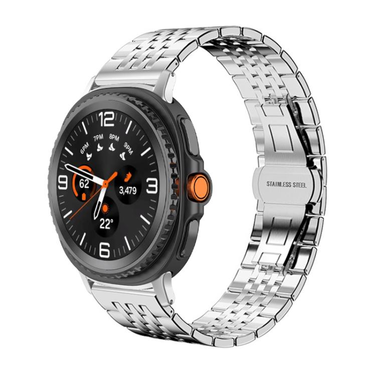 xDfind Seven-bead Solid Stainless Steel Watch Band, For Samsung Galaxy Watch8 / Wacth8 Classic 20mm