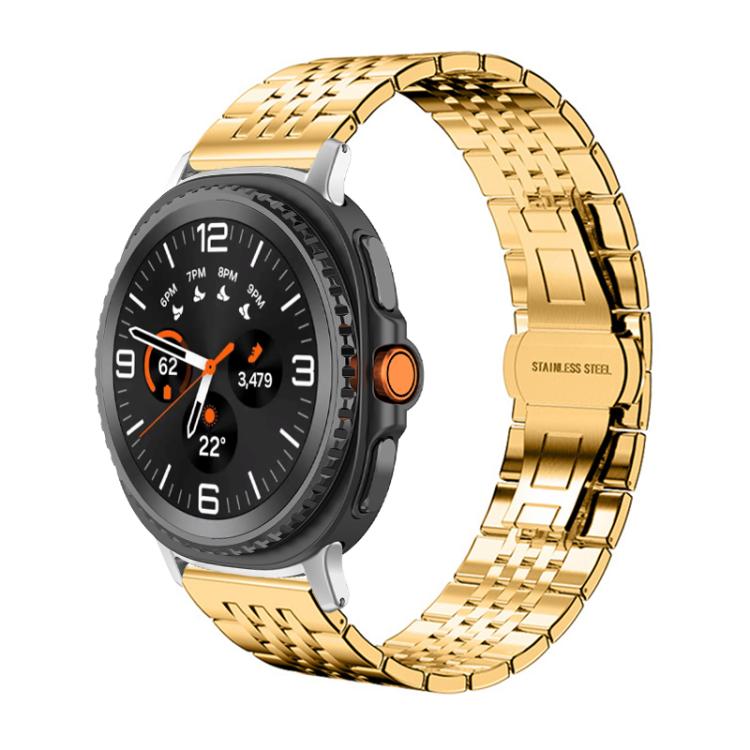 xDfind Seven-bead Solid Stainless Steel Watch Band, For Samsung Galaxy Watch8 / Wacth8 Classic 22mm