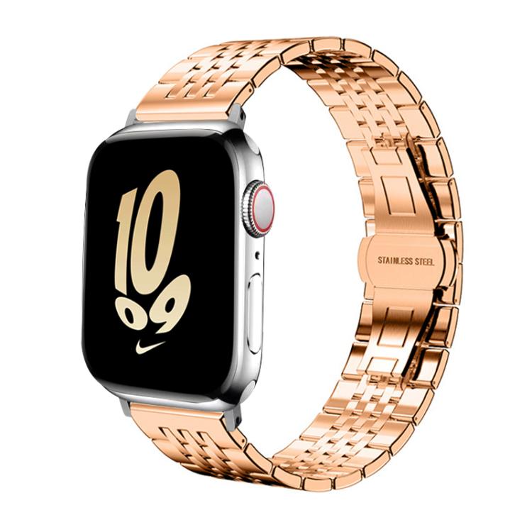 xDfind Seven-bead Solid Stainless Steel Watch Band, For Apple Watch 42 / 44 / 45 / 46 / 49mm 22mm