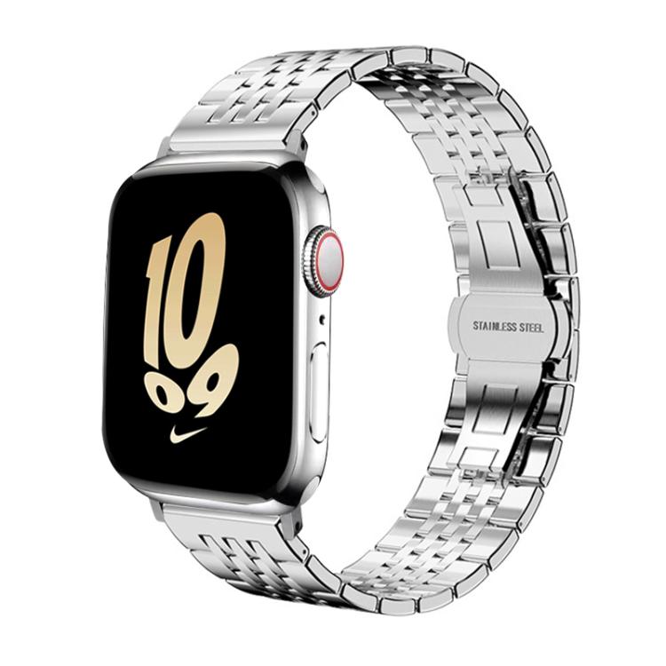 xDfind Seven-bead Solid Stainless Steel Watch Band, For Apple Watch 42 / 44 / 45 / 46 / 49mm 22mm