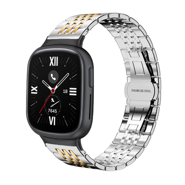 xDfind Seven-bead Solid Stainless Steel Watch Band
