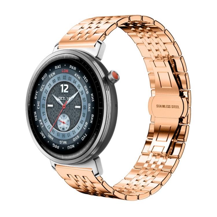 xDfind Seven-bead Solid Stainless Steel Watch Band, For Honor Watch Fit 22mm