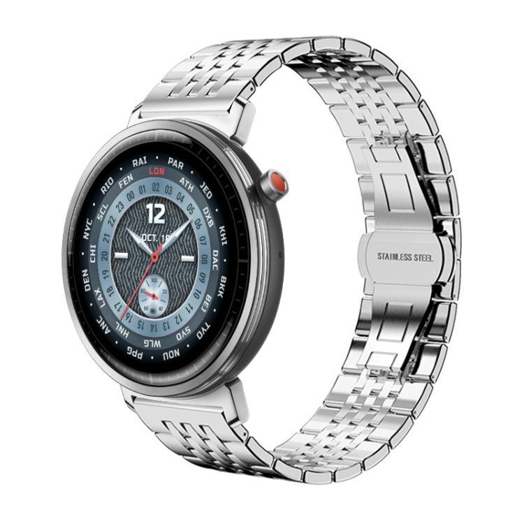 xDfind Seven-bead Solid Stainless Steel Watch Band, For Honor Watch Fit 22mm