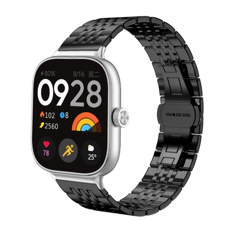 xDfind Seven-bead Solid Stainless Steel Watch Band, For Xiaomi Smart Band 9 Pro/Redmi Watch 5/4 20mm